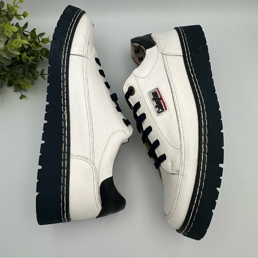 Callaghan Men’s Comfort White Leather Sneakers Shoes Size 8 - Picture 9 of 12